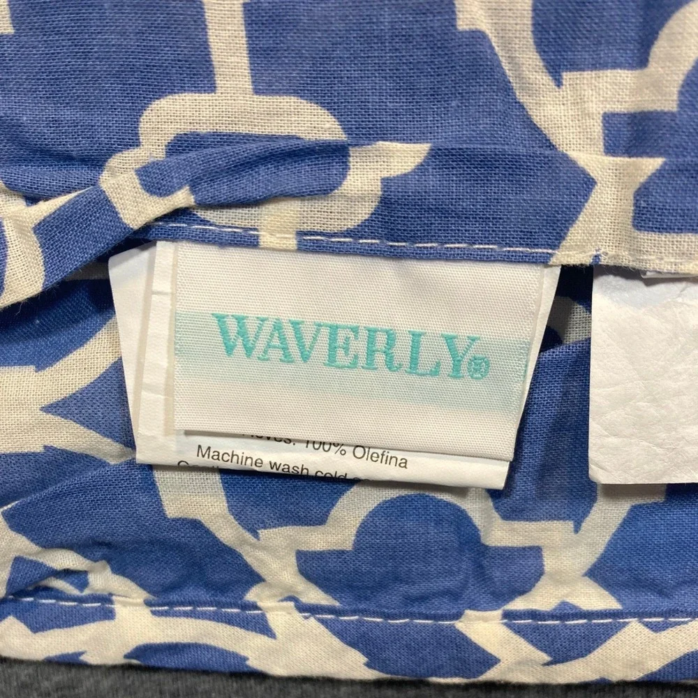 Waverly Imperial Dress Porcelain King Quilt Set 3pc Floral Paisley Blue Green